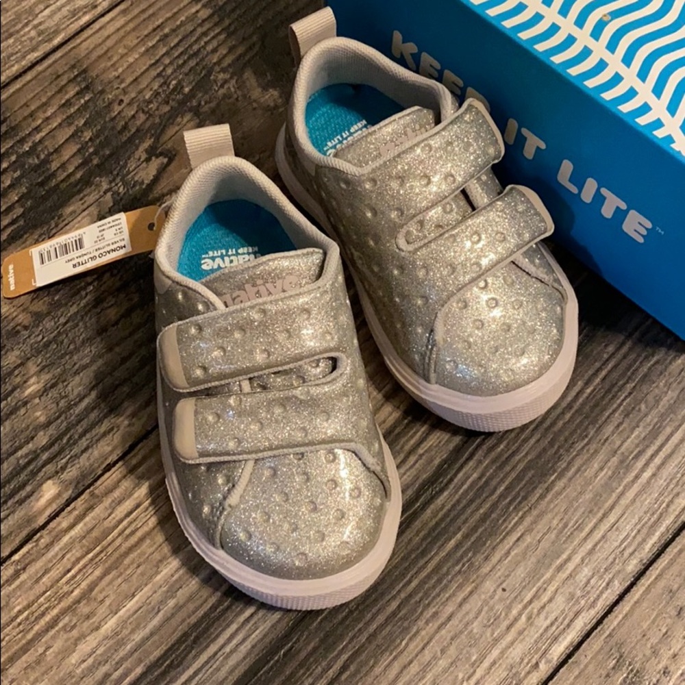 Glitter toddler shoes